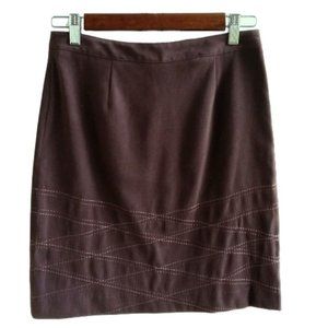 Chocolate brown skirt